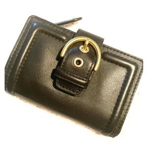 Black leather Coach wallet
